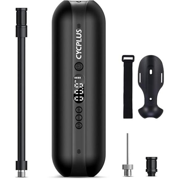 Electric Air Compressor Portable Bicycle Pump Car Tire Inflator, Max 150 PSI - Picture 6 of 6